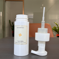 Emballage cosmétique en plastique PET de 150 ml pour la beauté et les soins personnels, flacon de savon liquide pour cils avec pompe à mousse blanche