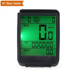 Istaride Large Screen Bicycle Wired Bike Computer Rainproof Speedometer Odometer Stopwatch for Cycling Computer Wireless