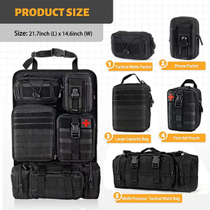 Paquete de 6 Organizadores Tácticos Molle de Material Oxford para Asiento Trasero de <span class=keywords><strong>Coche</strong></span> - Bolsa Organizadora para Panel de Vehículo para <span class=keywords><strong>Coche</strong></span>/Camioneta Modelo PS-TMCSO OEM - Product Image 2