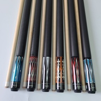Queues de billard Jassinry 58 pouces + 13mm taille de pointe en bois d'érable broche radiale en cuir enveloppes queues de billard de piscine pour bâtons américains