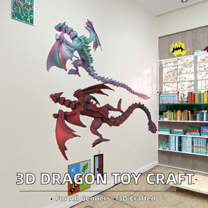 Juguete de Dragón Volador Impreso en 3D Hecho a Mano, Adorno Único de Animales Articulados para Actividades Científicas, Regalo Creativo de Manualidades para Niños de 7 a 12 Meses - Product Image 2