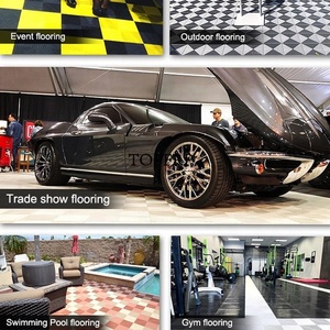 PP <b>Plastic</b> Garage Flooring Car Wash Shop Interlocking Floor <b>Tiles</b> - Product Image 6