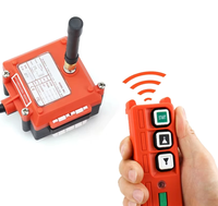 Télécommande industrielle sans fil F21-2S pour palan électrique, moteur d'enroulement, interrupteurs de sablage, UHF 868 MHz, 3 boutons, 220 V, 1 kW