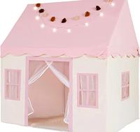 Tente de jeu pour enfants en tissu durable, portable, avec fenêtres, grande taille, personnalisable, unisexe, pour l'intérieur, vente en gros
