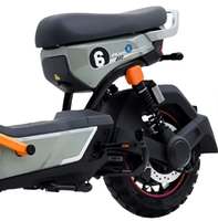 Moped électrique de luxe, ergonomique, avec double siège, boîte avant, système de freinage à disque, kit vélo électrique haute vitesse pour les trajets interurbains