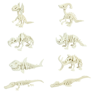 Figurine de squelette de dinosaure articulé imprimée en 3D, modèle d'animal fossile flexible et mobile, jouet éducatif pour enfants, décoration de bureau - Product Image 1