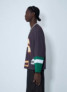 パーソナライズされたメッシュ長袖クラシックスポーツホッケー練習用ストリートボールフェスティバル＆パーティー公式試合球サッカーユニフォーム - Product Image 4