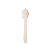 Ensemble de couverts jetables compostables en bois de bouleau portable avec cuillère, couteau et fourchette biodégradables pour les fêtes, les restaurants et les services de restauration