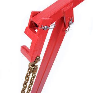 Sollevatore per pali in legno per impieghi gravosi per recinzioni, costruzione in acciaio al carbonio con ganci a catena per un facile posizionamento dei pali. - Product Image 5