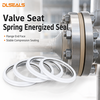 Sello energizado por resorte para asiento de válvula, para cara de extremo de brida, sellado de compresión estable, tamaño personalizado OEM Dlseals
