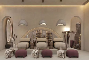 Diseño de Interiores de Salón de Belleza de Lujo 100% Personalizado, Muebles de Exhibición para Tienda de Cuidado de la Piel, Estación de Manicura, Estante de Pared para Spa - Product Image 5