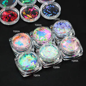 Sheenbow Iridescent Aurora Flakes White Chameleon Foil Pigmento <span class=keywords><strong>Iluminador</strong></span> Pigmento para Cosméticos - Product Image 4