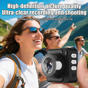 Đen trắng màu hồng túi nhỏ ảnh kỹ thuật số Video máy ảnh X8, 1080P Góc rộng máy ảnh trẻ em mới với đèn pin - Product Image 6