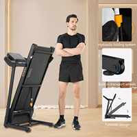 Tapis roulant avec test de fréquence cardiaque manuel pour une utilisation à domicile, exercice cardio, tapis roulant électrique