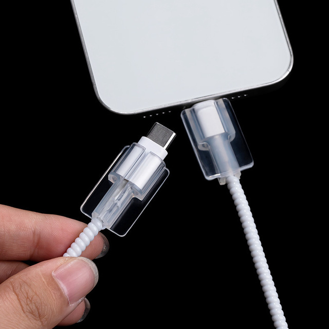Clear Cable Protector for iPhone Cable Type C Charger Phone Charging Cord Savers Accessories
