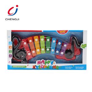 Chengji सस्ते बच्चे बच्चे संगीत टक्कर शैक्षिक रंगीन प्लास्टिक पियानो सिलाफ़न संगीत साधन खिलौना - Product Image 2