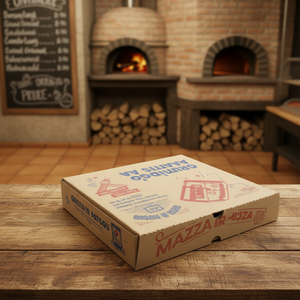 Boîte à <span class=keywords><strong>pizza</strong></span> personnalisée Kraft 9 pouces 12 pouces 13 pouces 14 pouces - Product Image 2