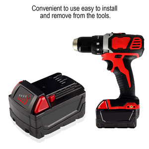 Batería Recargable de Iones de Litio de 18V para Taladro, Compatible con <span class=keywords><strong>Milwaukee</strong></span> <span class=keywords><strong>M18</strong></span> 48-11-1890, 48-11-1850, 48-11-1828, 48-11-1820 - Product Image 2