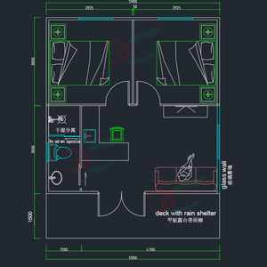 Năng lượng mặt trời prefab nhà di động 2 phòng ngủ di động sống prefab nhà thép cấu trúc container cabin chi phí thấp - Product Image 6