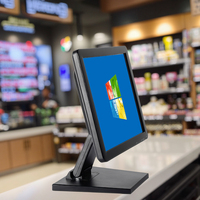 Nouvel écran tactile LCD pliable de 15 pouces 1024x768 4:3 avec écran tactile résistif, interfaces VGA//USB pour utilisation en point de vente (POS)