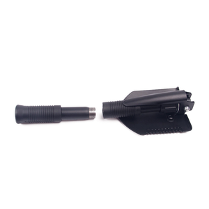 Pelle pliante tactique multifonction en acier au carbone pour la survie en plein air avec manche détachable - Product Image 4