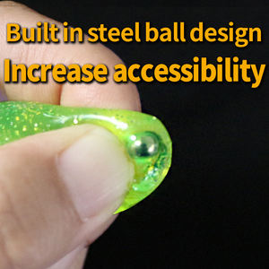 Thunder <span class=keywords><strong>Fish</strong></span> 17g Negro Super Long Throw Soft <span class=keywords><strong>Bug</strong></span> Float Water Strong <span class=keywords><strong>Fish</strong></span> Hook con boca deslizante Cebo suave artificial - Product Image 5