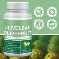 Vitahealthy OEM/ODM Top Grade Olijfblad Olijfvrucht Capsules met Zwarte Zaad Extract Olijfblad Capsules voor Immuun Gezondheid