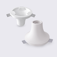Plafonnier LED minimaliste moderne sans bordure goutte d'eau plâtre encastré Downlights Home Office aluminium + PC haute luminosité
