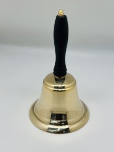 木製ハンドルガラガラアンティーク装飾パーティーハンドベルレストランコールサービスベルスクールハンドベルキッズデスクベルおもちゃ - Product Image 3