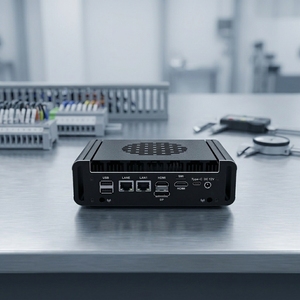 Mini PC Industrial sin Ventilador con IA, N100 I3-i8 de 12.ª Generación X86, Computadora Industrial de 24V con Amplio Rango de Voltaje, Host Integrado de 4V con Amplio Rango de Voltaje - Product Image 5