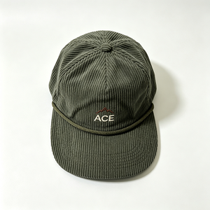 Casquette de baseball en velours côtelé personnalisée avec broderie, unisexe, souple, 6 panneaux, style vintage rétro, logo ACE Mountain, boucle réglable - Product Image 5