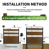 Panneaux de clôture en composite bois-plastique moins chers, en stock aux États-Unis, pour jardin, contrôle des foules, chantier de construction
