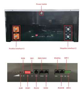 Batterie domestique LiFePO4 51,2 V 100 Ah pour stockage d'énergie solaire 10 kWh, système séparé mural/en rack, prise en charge du raccordement en parallèle - Product Image 3