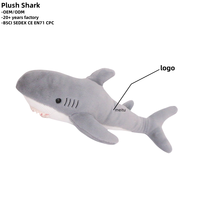 Requin en peluche avec tête de marteau en peluche jouet animal de l'océan doux pour bébés et enfants Peluche personnalisée en usine