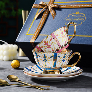 Juego de Tazas de Café de Cerámica Europea de Lujo, Diseño Exquisito y Elegante para Parejas, para Colección del Hogar - Product Image 2