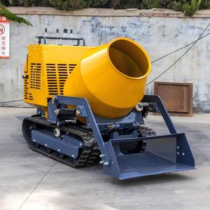 Hormigonera sobre orugas, mini tanque de mezcla hidráulico autopropulsado, mezcladora de cemento de pista de alta carga para construcción - Product Image 3