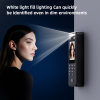 Terminal de pointage et d'accès 2,8 pouces avec reconnaissance faciale, empreinte digitale, mot de passe et reconnaissance palmaire, capacité de 200 000 enregistrements, multilingue, logiciel gratuit