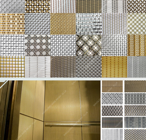 Kiến trúc dệt dây lưới cho ngăn Phòng phân vùng hiện đại treo 4mm màn hình & Ngăn phòng <span class=keywords><strong>18mm</strong></span> 6% thép không gỉ - Product Image 5