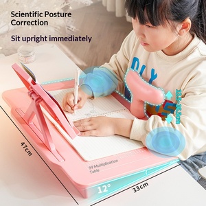 Soporte de Lectura Ergonómico y Ajustable para Escritorio, Organizador de <span class=keywords><strong>Libros</strong></span> de Plástico Rosa para Estudiantes - Product Image 5