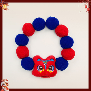 Shengchaoyi Nouvel An – Écharpe personnalisable pour animaux de compagnie (chats et chiens), collier extensible en coton uni pour l'été avec ornement boule de poils – Vente en gros - Product Image 4