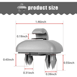 Clips de sujeción para el espejo de la visera del sol de Audi con ganchos 8E0857562 para accesorios interiores de coche - Product Image 2