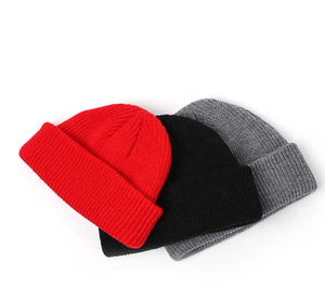 Tùy chỉnh người đàn ông của Acrylic sọ ngư dân Beanie mũ dệt kim với cung mô hình cho bãi biển hoặc kinh doanh sử dụng - Product Image 3