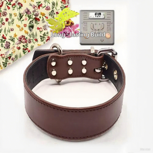 Kalung Anjing Kulit PU 2026, Empuk, Dapat Disesuaikan, Anti Air, Lembut, Elegan, Sederhana untuk Anjing Kecil, Sedang, dan Besar - Product Image 2