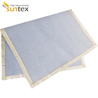 Tissu en fibre de verre enduit de silicone de calcium à haute température et à résistance à l'abrasion