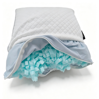 Oreiller corporel moelleux réglable de qualité supérieure, oreiller de soutien de la tête moelleux et solide pour adultes allergiques et oreillers pour dormeurs latéraux