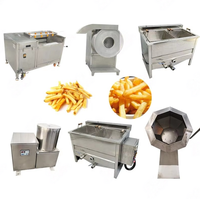 Kleine Schaal Semi Auto Frieten Productielijn Automatische Chips Making Machine Prijs