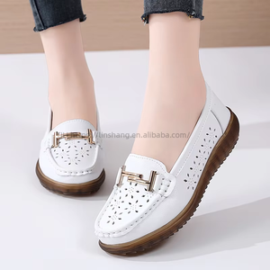Autumn New Style Hollow Design Women's Large Size <b>Soft</b>-Soled <b>Shoes</b> Slip-on Breathable Non-Slip <b>Shoes</b> for Elderly Mothers - Product Image 3