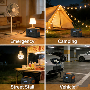 SUPER Portable Battery Power Station 1000W/2000W High-Efficiency Manual Solar <b>Generator</b> for Outdoor <b>Camping</b> RV Home Emergency - Product Image 3