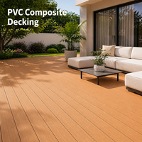 VMKON Plancher en bois composite écologique à réponse rapide, aspect bois, pour terrasse extérieure moderne