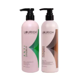 LOURICH שמפו הטוב ביותר עבור קשקשים וסט מזגן נגד גירוד בריא שיער וקרקפת טיפול